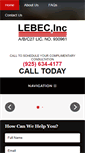 Mobile Screenshot of lebecinc.com